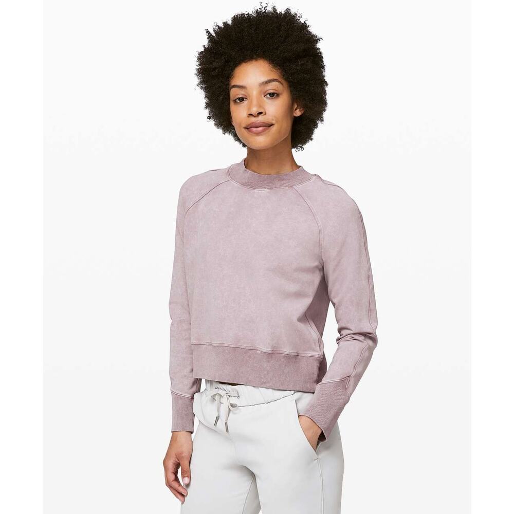LULULEMON | Women's Ready To Roll Crew Sweatshirt Vintage Mauve Size 4W.